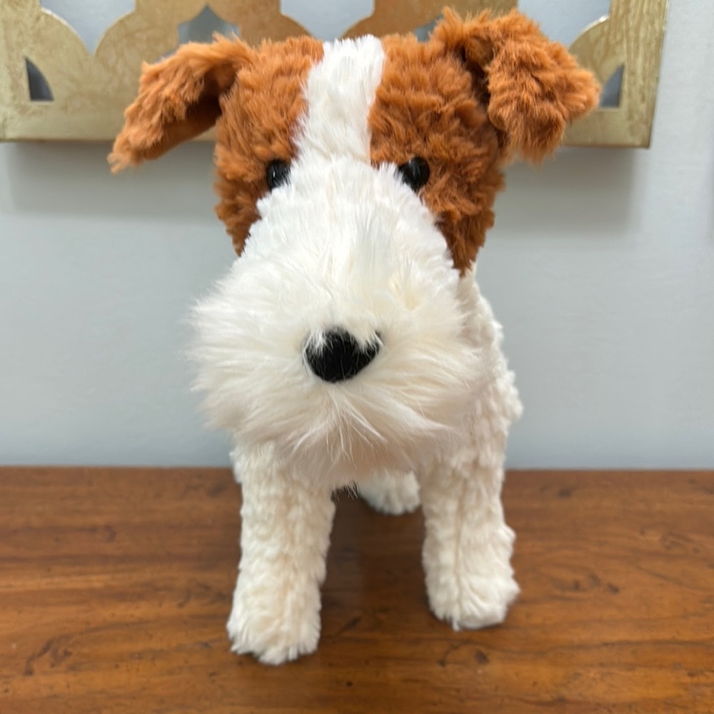 Jellycat White and Brown Terrier Dog Toy